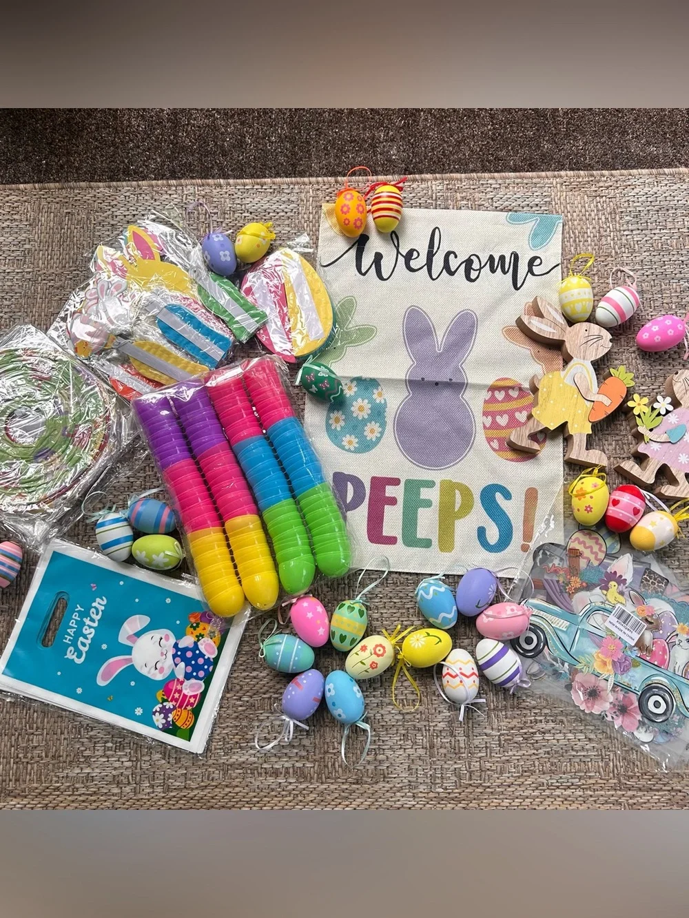 Lot of Easter Decorations and Party Supplies